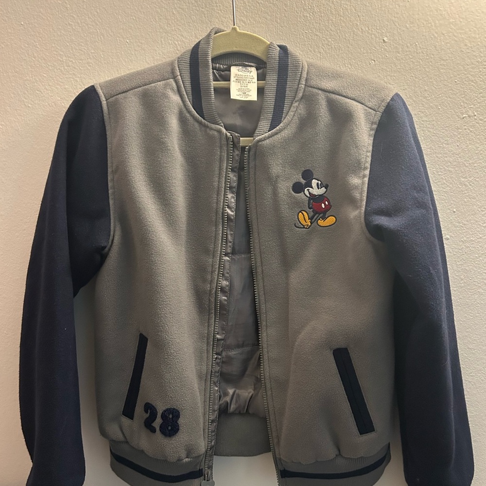 Gray and Navy Mickey Mouse Jacket